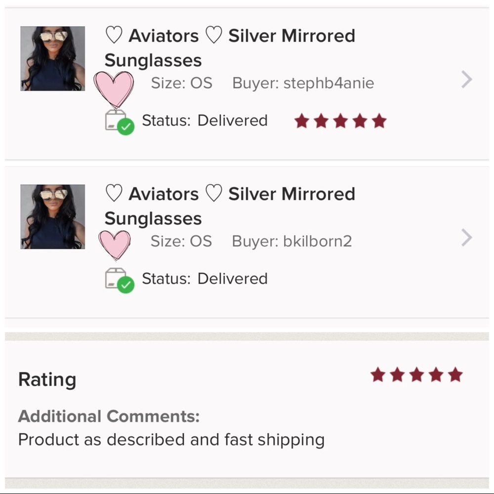 Aviators Silver Mirrored Sunglasses - Picture 6 of 8